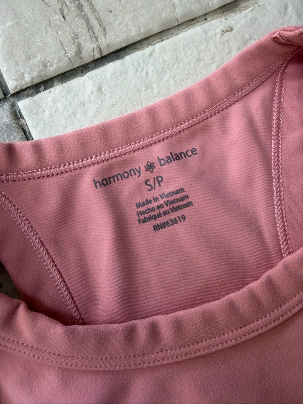 Harmony & Balance Pink Longline Sports Bra – Size Small - Picture 2 of 5